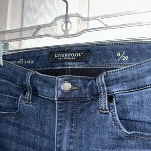 Liverpool Dark Blue Denim Skinny Jeans